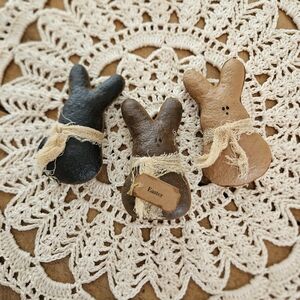 Primitive bunny bowl filler; Peep look-alikes!